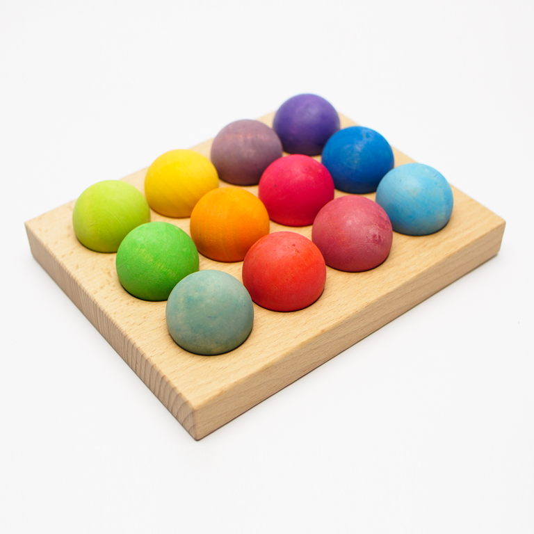 QTY 1 Various Sizes Wooden Balls Wood Balls Sorting Games 