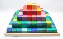 Load image into Gallery viewer, Rainbow Pyramid Wooden Blocks
